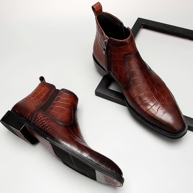 Outono inverno Chelsea botas de couro britânico sapatos masculinos de alta qualidade botas masculinas de couro botas cur