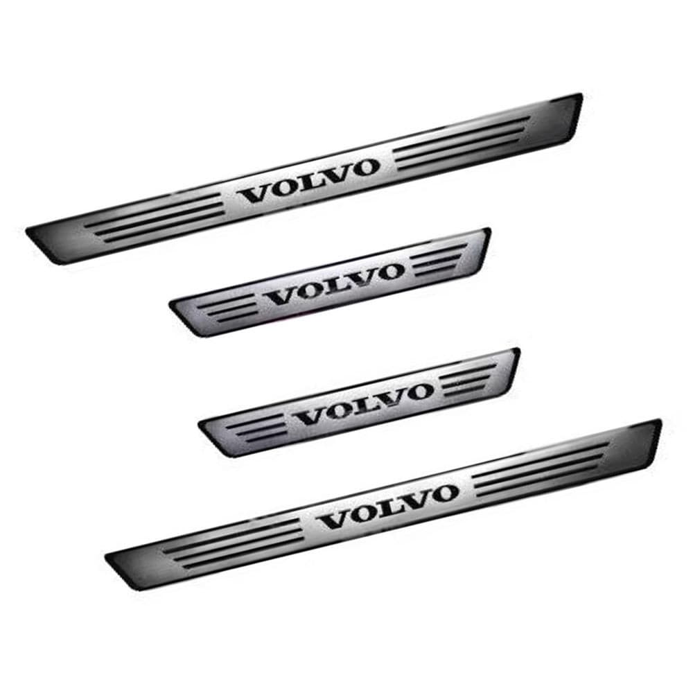 Aço Inoxidável Guarnição de Soleira Proteção de Porta de Carro para VOLVO EX90, Conjunto de 4 peças