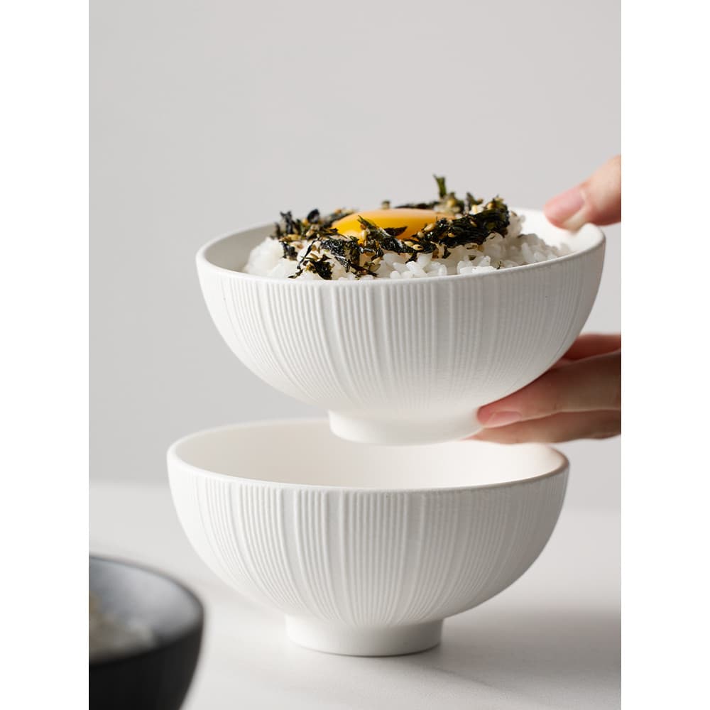 Mili estilo luz luxo cerâmica comer tigela de arroz doméstico Premium novo estilo tigela de boa aparência pequena tigela