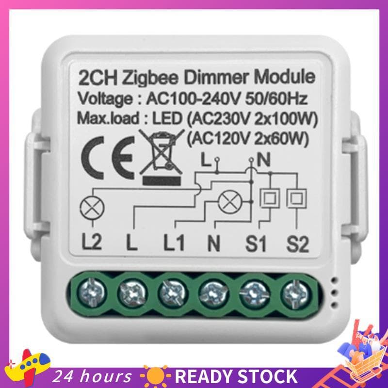 Módulo De Interruptor Dimmer Inteligente Tuya ZigBee Suporta Controle De 2 Vias DIY Interruptores Reguláveis 10A Funcion