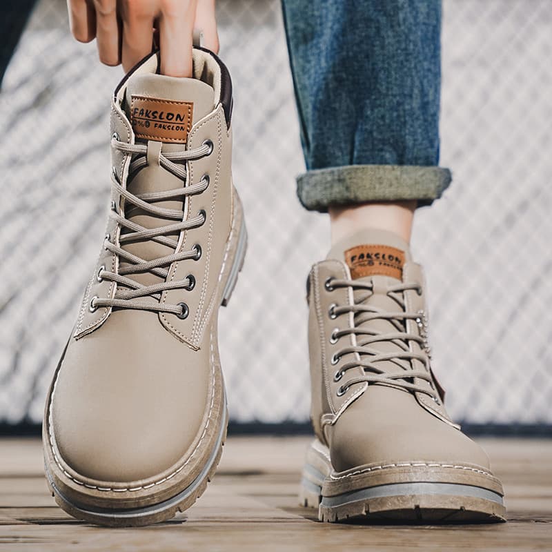 2026 primavera Extra grande tamanho Martin botas 45 estilo britânico botas masculinas de alta qualidade 46 botas de cour