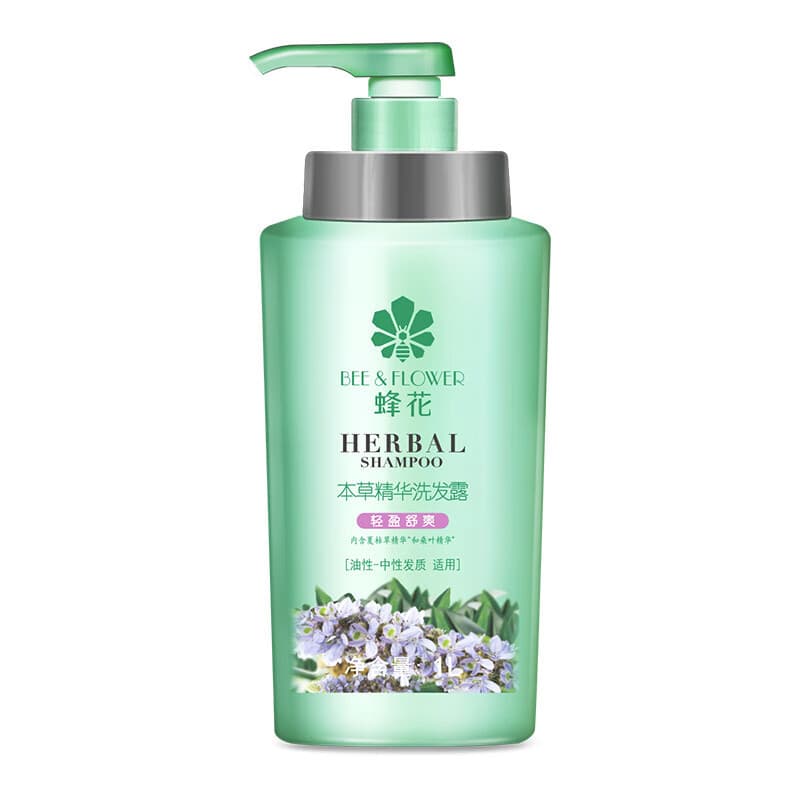 Bee Herbal Essence Shampoo Shampoo leve e calmante adequado para cabelos neutros oleosos ajudam a melhorar o cabelo