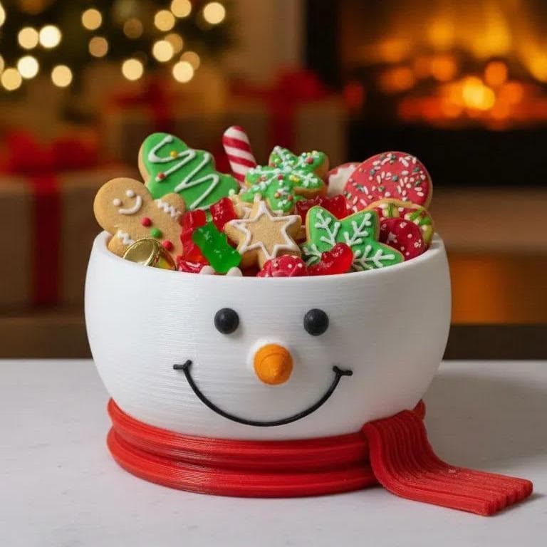 Tigela de Boneco de Neve