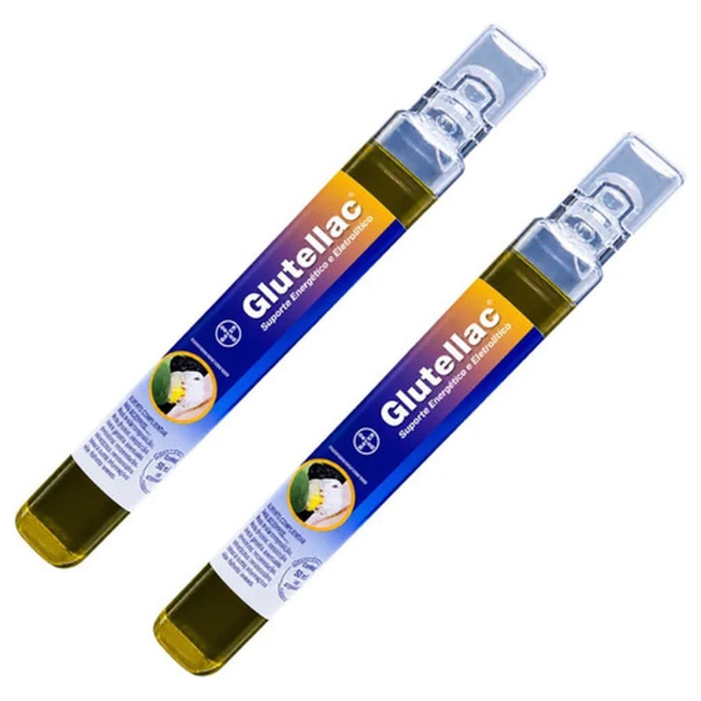 Kit 2 Glutellac 50ml Elanco Suplemento Eletrolítico Bezerros Hidratação Oral Bovinos Solução Concentrada