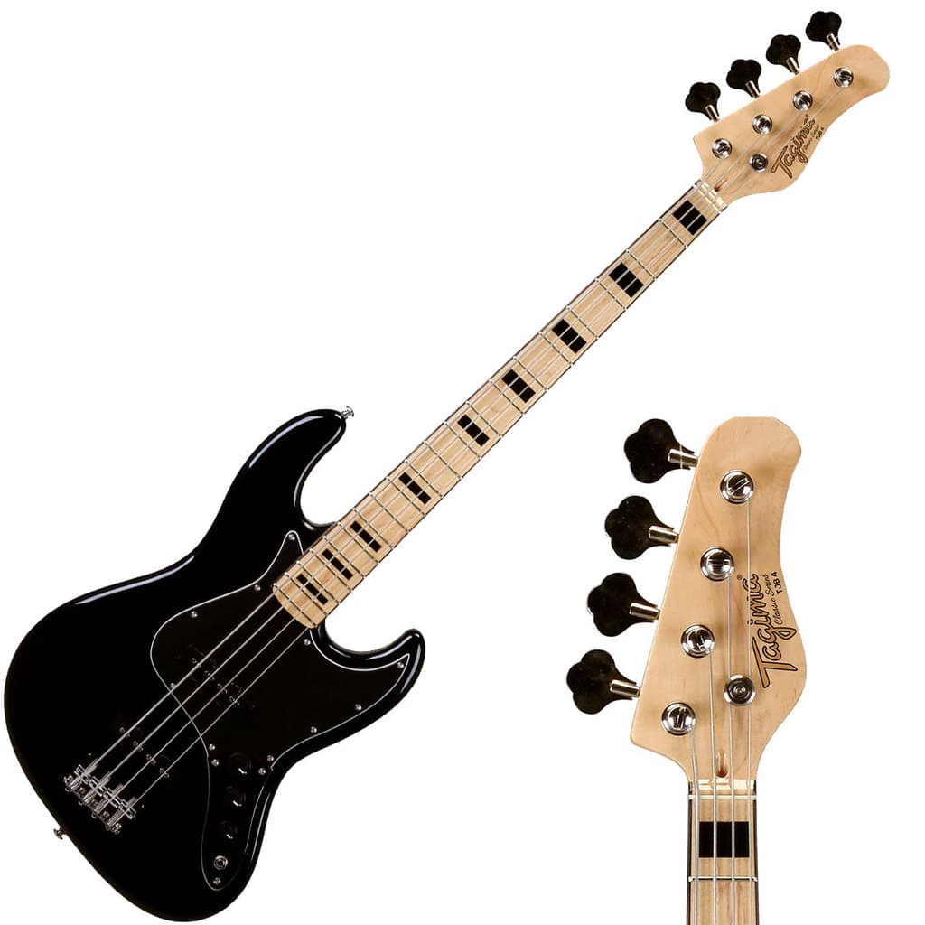 Contrabaixo Tagima Tjb-4s Preto 4 Cordas Passivo Jazz Bass