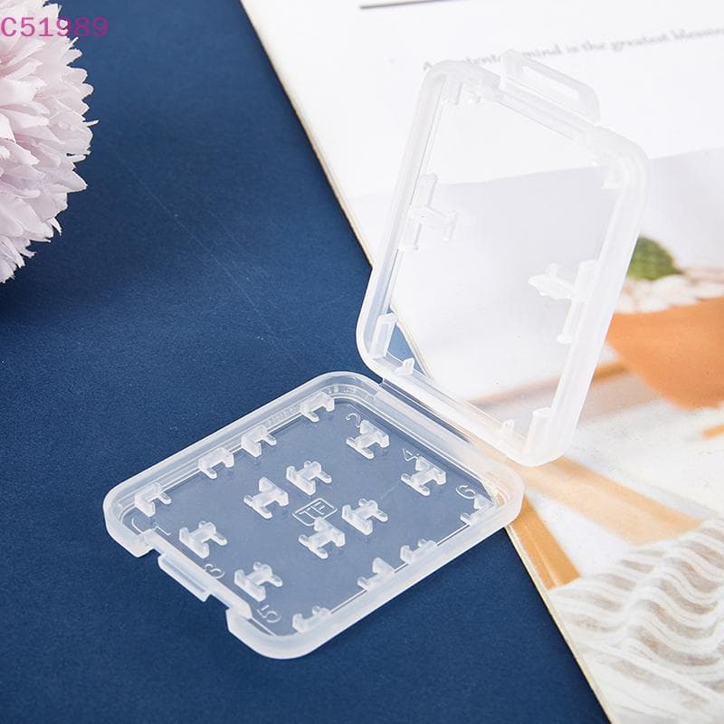 [kaan] 1Pc Suporte Protetor Transparente Micro Caixa Para SDHC TF MS De Armazenamento De Cartão De Memória Caixas De Plá