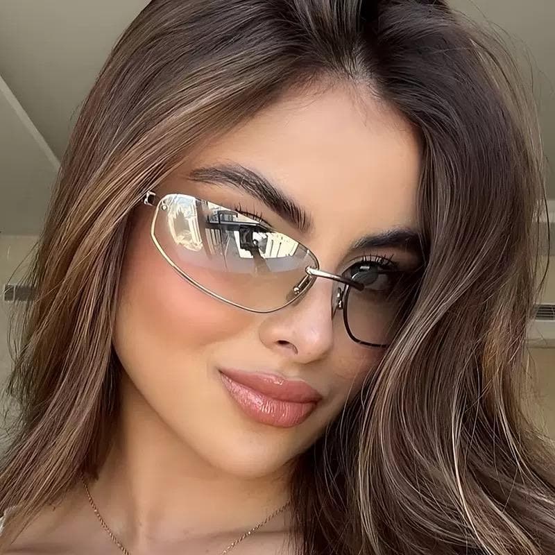 Óculos de Sol Unissex Retrô Oval Fashion Vintage com Proteção UV400, Estilo Moderno e Elegante