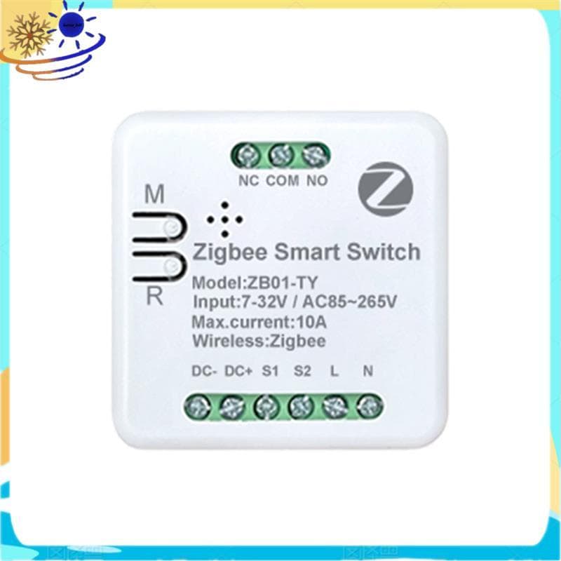 [Le's Shop] Módulo De Interruptor Inteligente Zigbee 10A Mini Controle De Travamento Automático Momentâneo Para Smart Li