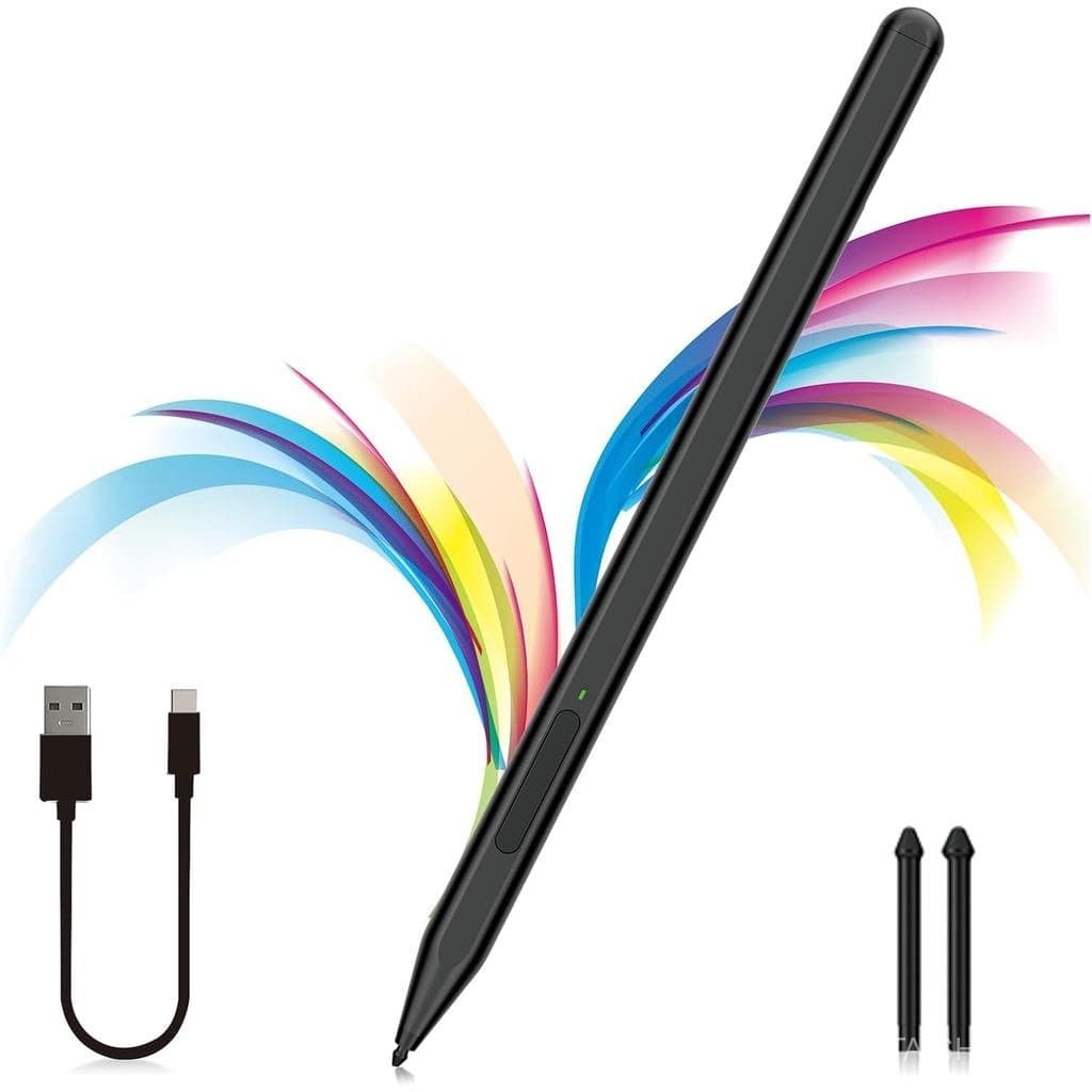 Caneta Stylus para Microsoft Surface Pro11/10/9/8/X/7+/6/5/4, Surface Go 4/3/2/1, Surface Laptop1-5/Studio/Book 3/2/1 co