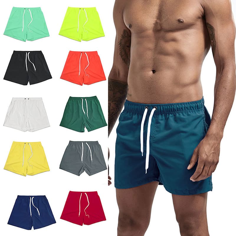 UXH novo estilo calças masculinas de alta qualidade cintura de secagem rápida calças de praia quarto Boxer ao ar livre c