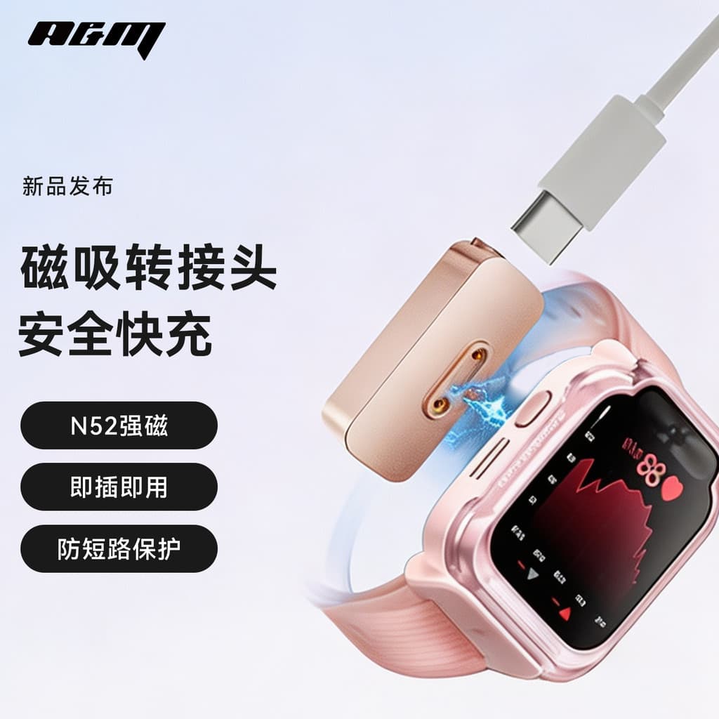 A&M Adequado para Xiaomi Mi Rabbit Relógio infantil Mi Rabbit Xiaoxun Cabo de carregamento de relógio inteligente Adapta