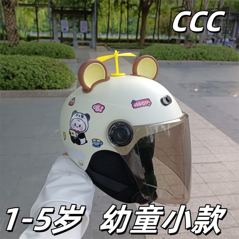 Novo padrão nacional 3C certificado capacete infantil masculino feminino bebê quatro estações modelo de proteção de ouvi