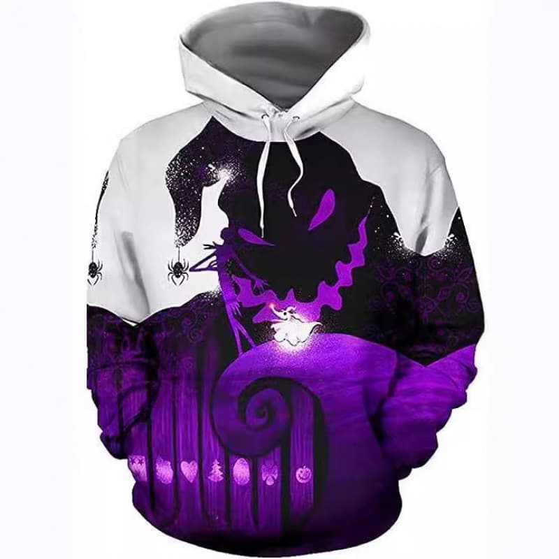 Conjunto de moletom e feito de Halloween 3D Digital impresso moletom outono novo moletom com capuz masculino M51F