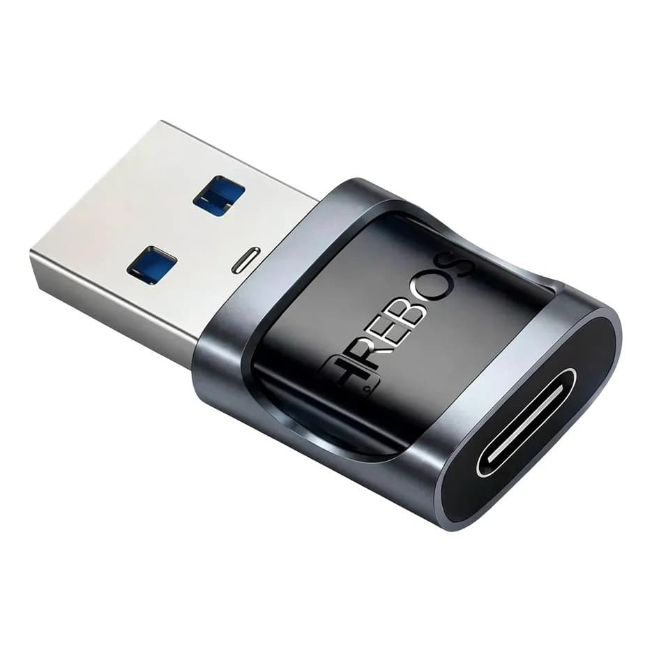Adaptador Otg Usb-a Para Usb-c Hrebos Linha Premium
