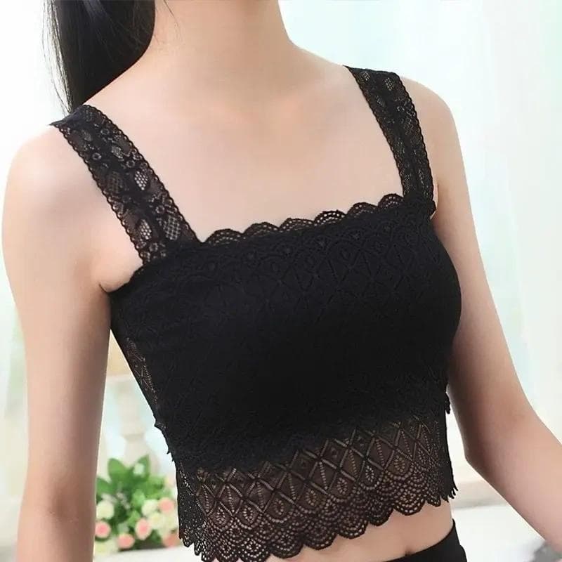 Renda Anti-reflexo estilingue tubo superior estilo fino bonito volta Bottoming roupa interior estilo curto interior meni