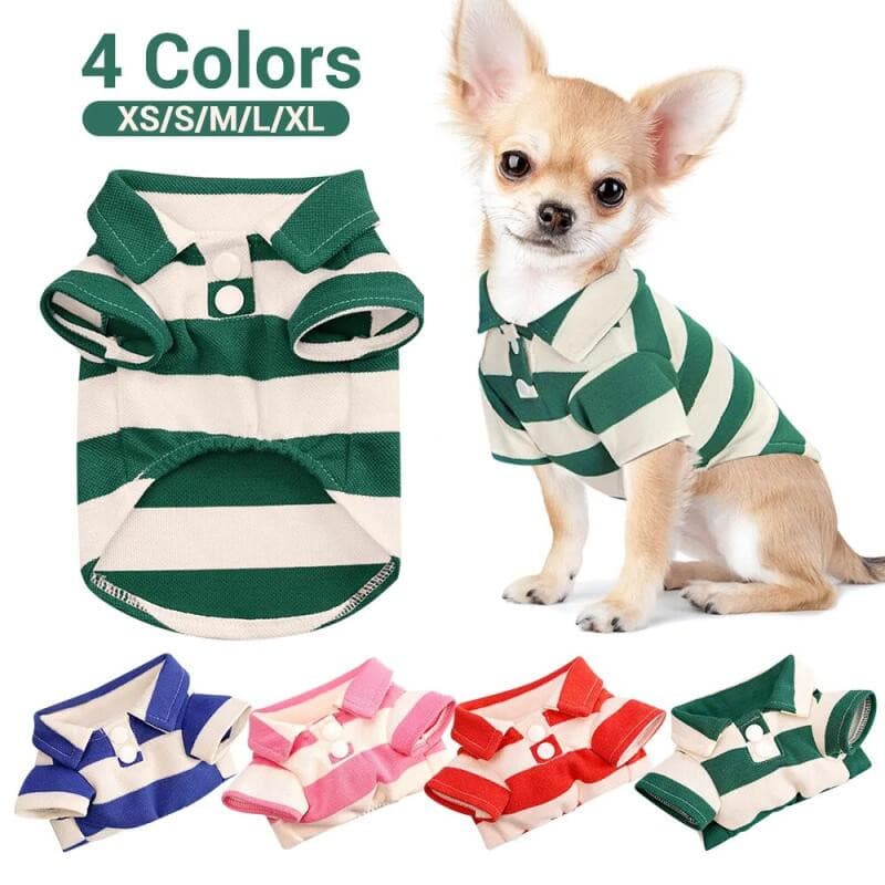 Camisetas Casuais Novas XS-4XL para Cães Pequenos e Grandes, Roupas para Chihuahua, Pug, Yorkshire, Camisetas de Verão J