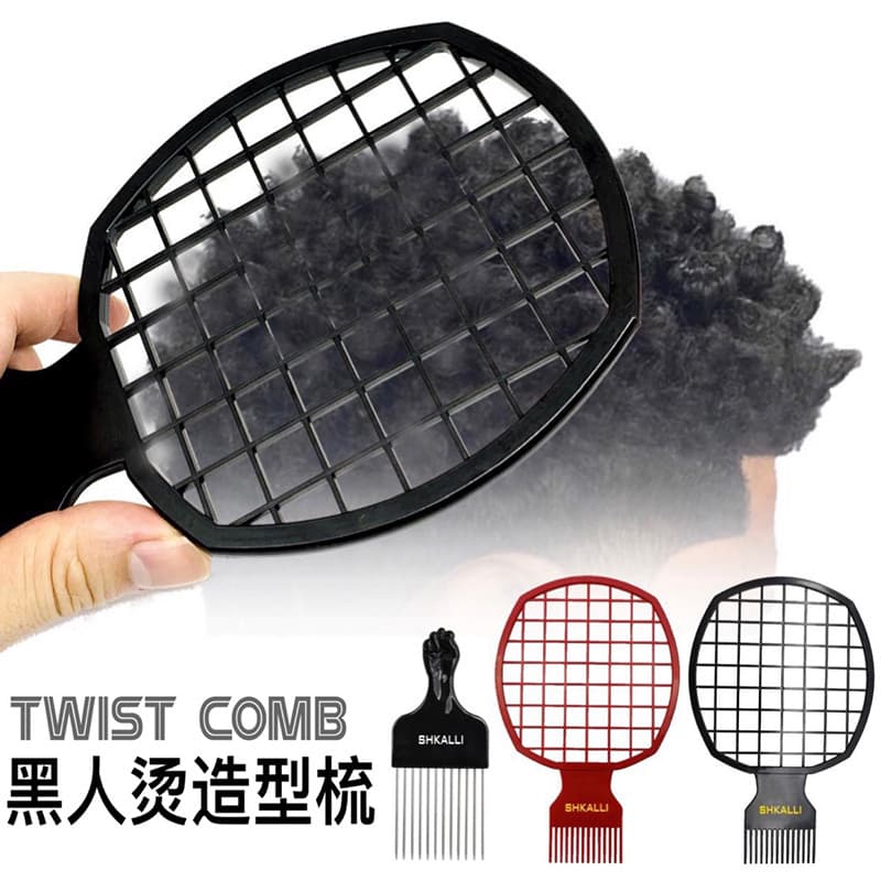 Barbearia HairSponge Africano Perm Care Tools Tranças Sujas Preto Perm Styling Pente Inserir Pente