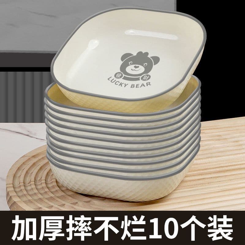 Prato de lanche de alta qualidade, prato de osso doméstico, prato de plástico criativo de frutas, mesa de jantar, Base d