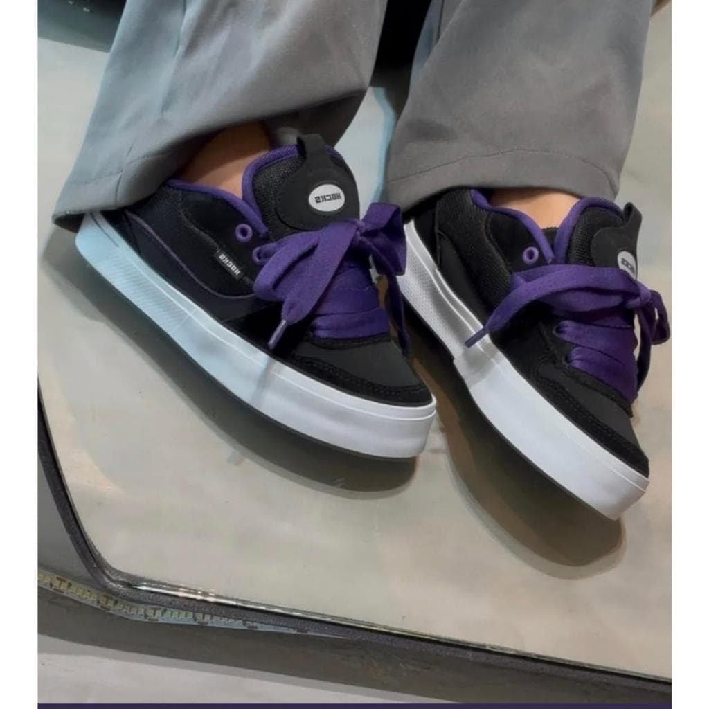 Tênis Hocks Skate Masculino e Feminino | Preto Branco FATALSTORE