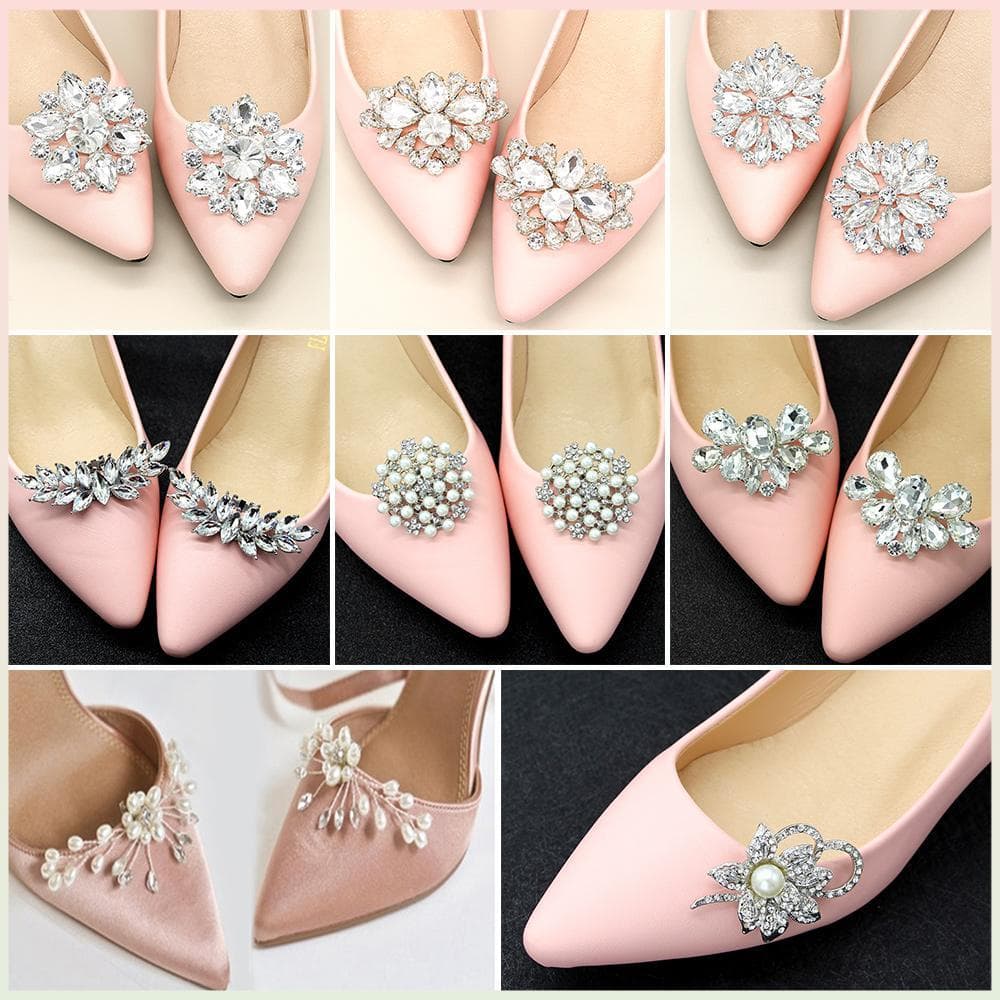 ME 1PC Shoe Clip Rhinestone Fivela De Encanto Para Noiva Mulheres