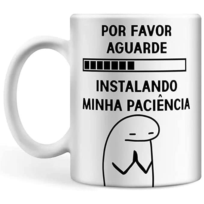 Caneca Flork Meme - Instalando Minha Paciência - 325ml