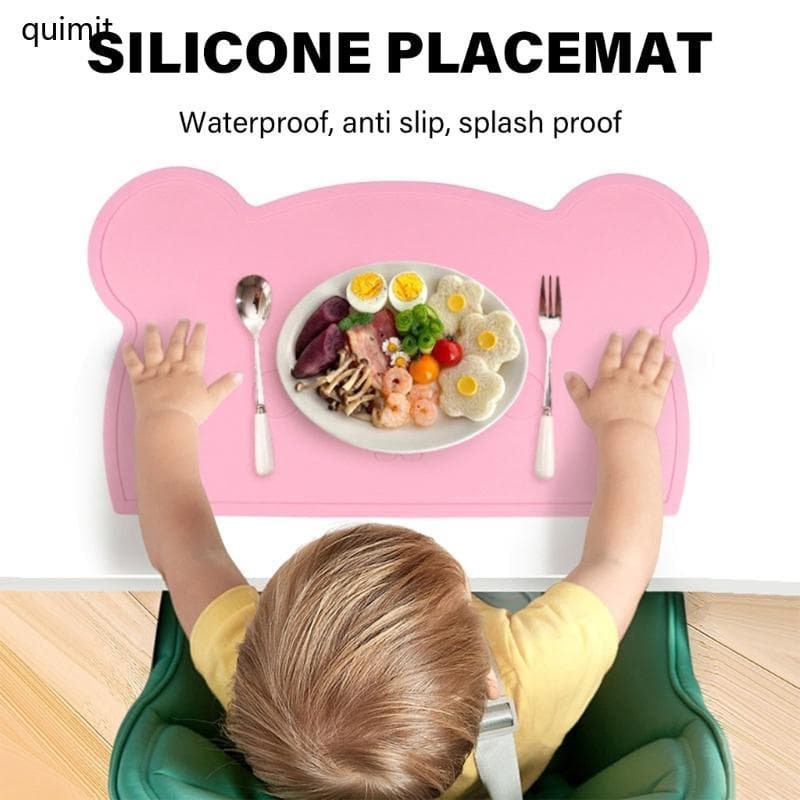 QUIM Jogos Americanos De Silicone Multifuncionais Para Crianças , Fácil Manutenção , Alimentação Segura , Jogo Americano