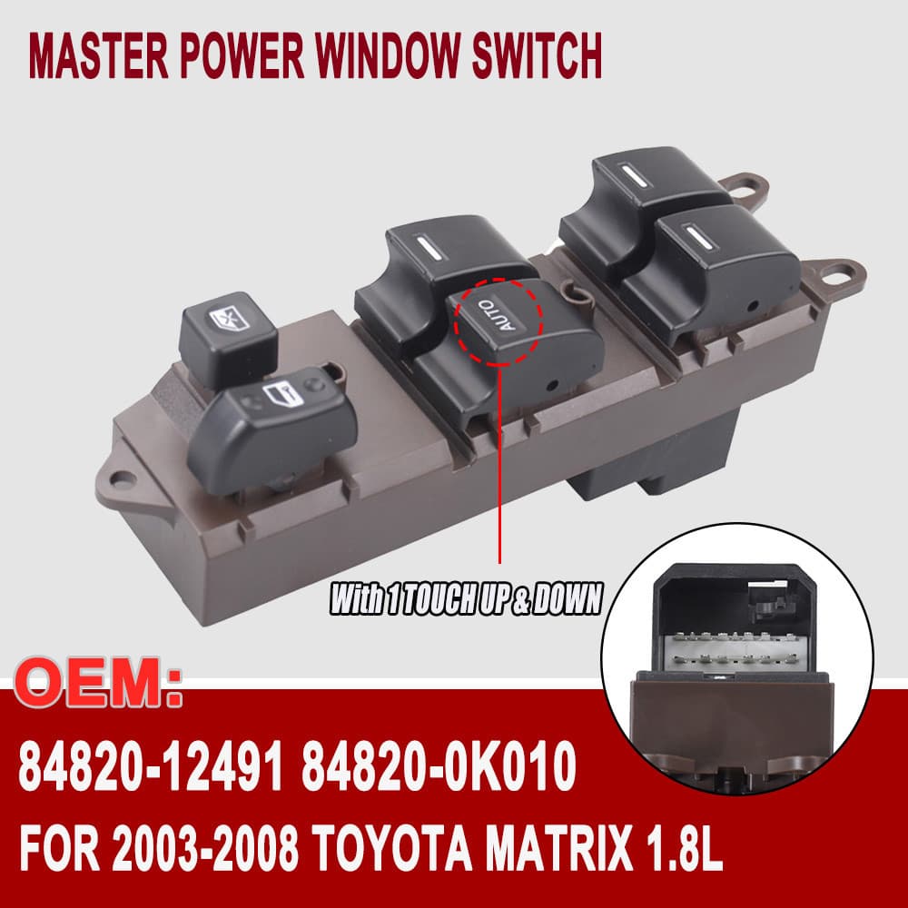 84820-33170 Para Toyota Soluna Vios AXP4 Corolla Matriz Pontiac Vibe Interruptor De Janela De Controle De Energia Botão