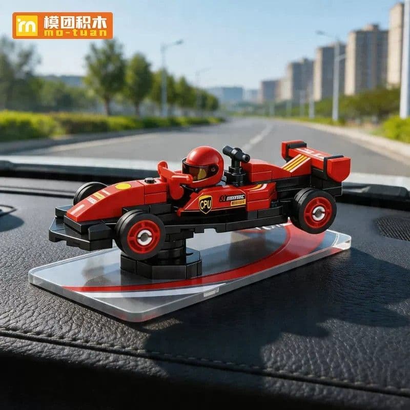 2026 novo estilo f1 fórmula carro bloco de construção modelo criação Console central carro montagem educacional brinqued
