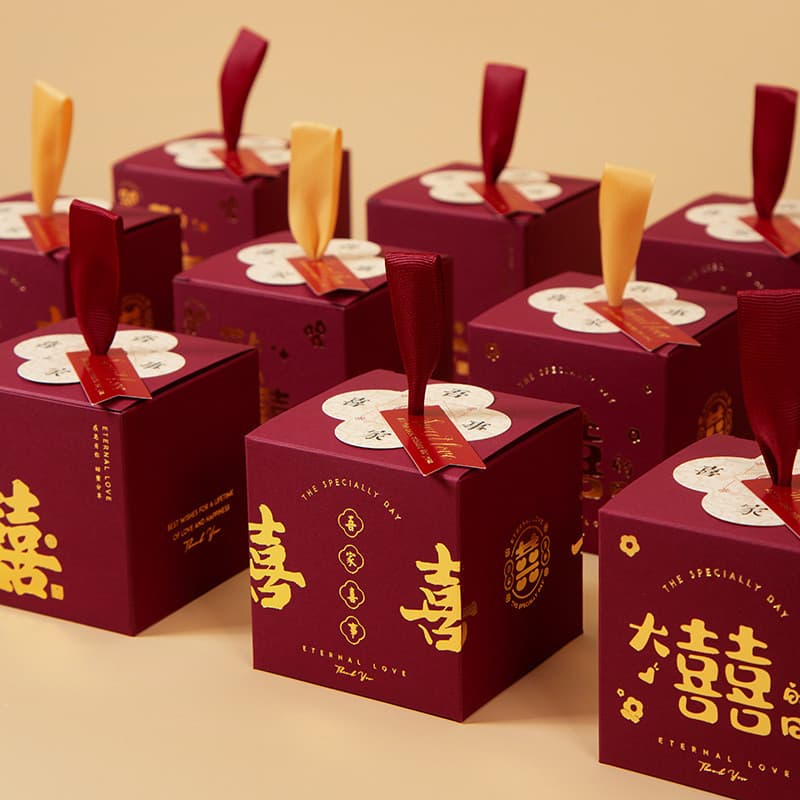 Nova caixa de doces de casamento criativo chinês portátil caixa de doces de casamento noivado retorno presente caixa de
