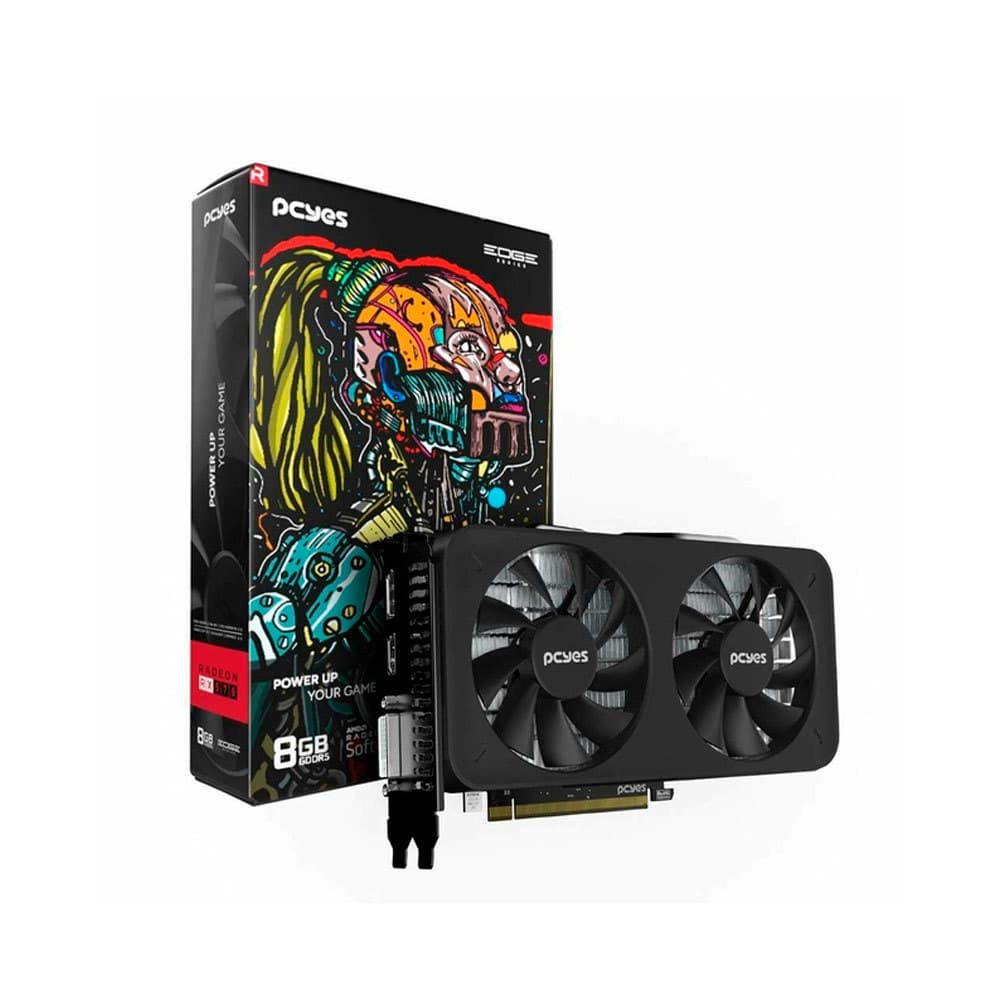 Placa De Video Pcyes Rx 570 8gb Gddr5 256 Bits Dual-fan - Pvex5708gb2f