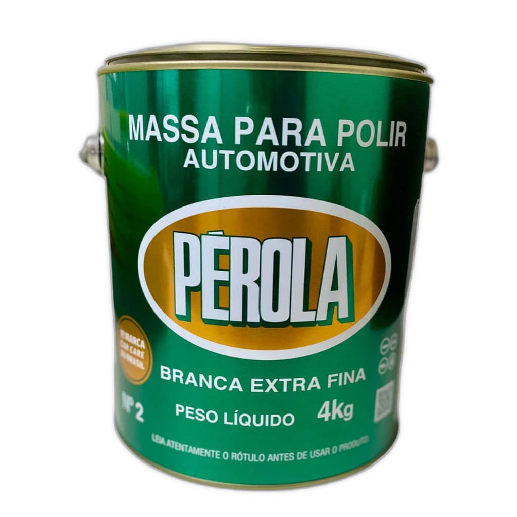 Massa de Polir Nº 2 Pérola Lata 4kg – Polimento Automotivo Pasta Profissional