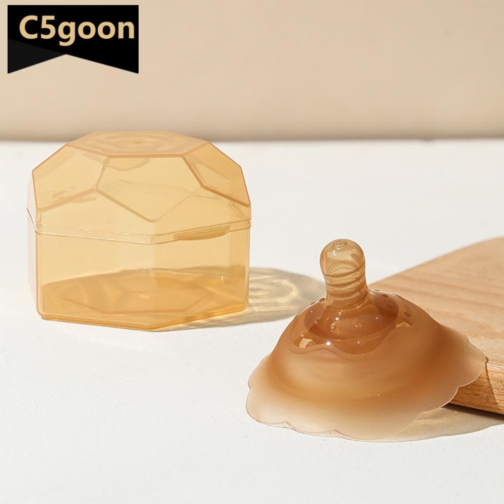 C5GOON 1Pc Protetor De Mamilo De Silicone Com Caixa Amamentação Anti-Mordida Almofadas De Enfermagem De Poeira Transbord