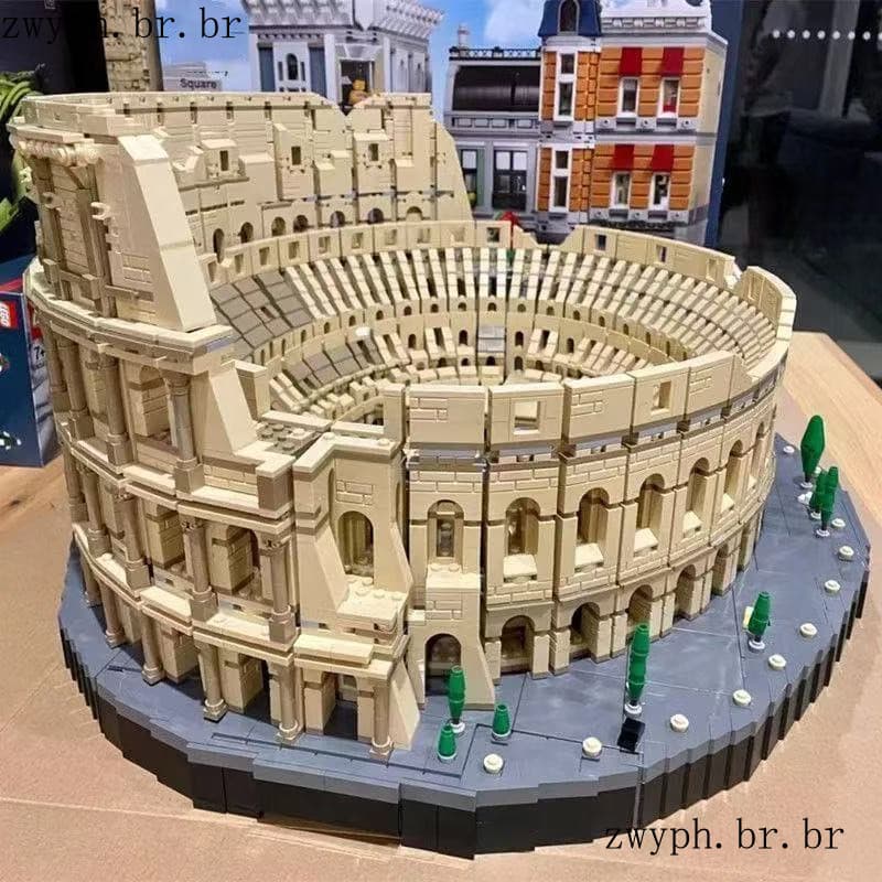 Blocos Coliseu Versão Romana Brinquedo de Construção para Adultos Presente de Aniversário criança blocos de construçã