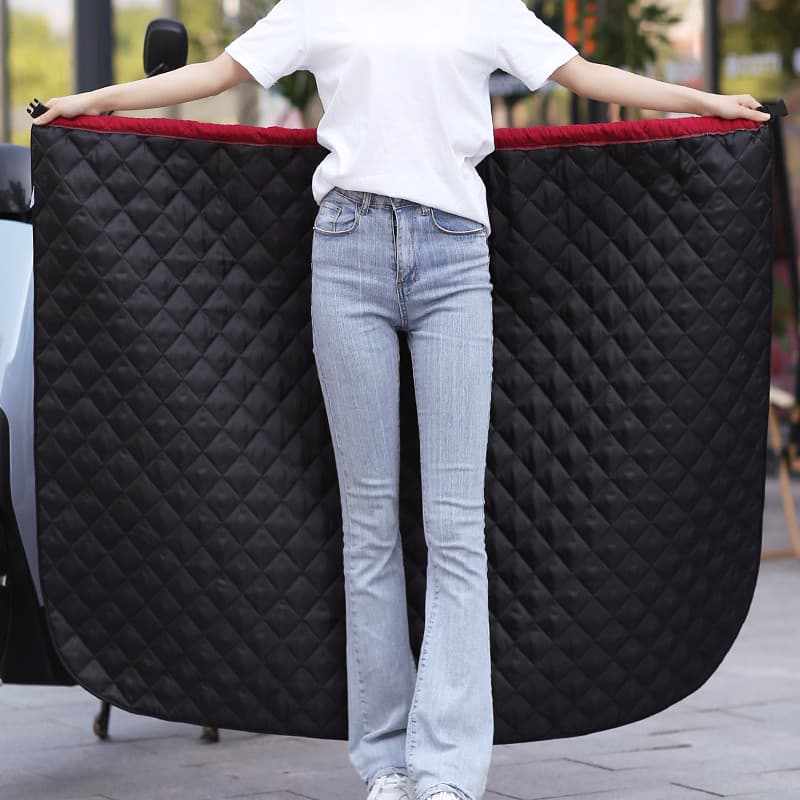 Outono inverno veículo elétrico pára-brisa colcha saia engrossado ciclismo Leggings à prova de vento à prova dwindproof