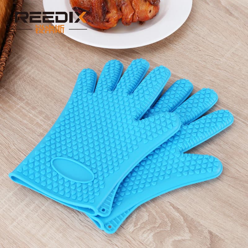 Luva resistente ao calor Luva térmica cozinha Silicone anti queimadura Luvas de isolamento térmico para forno de cozinha