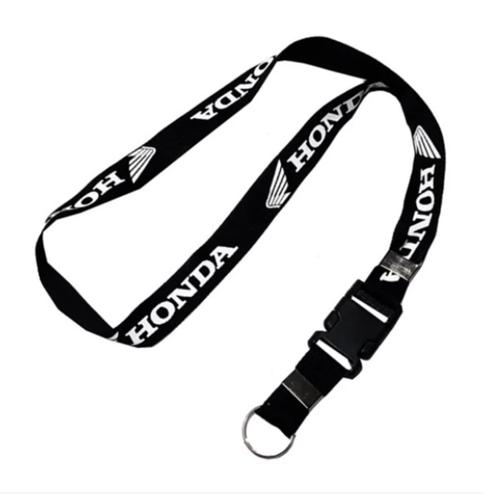 Chaveiro Honda Moto Cordão Tirante Pescoço Crachá Fecho Engate Rápido Motoboy - Envio Imediato
