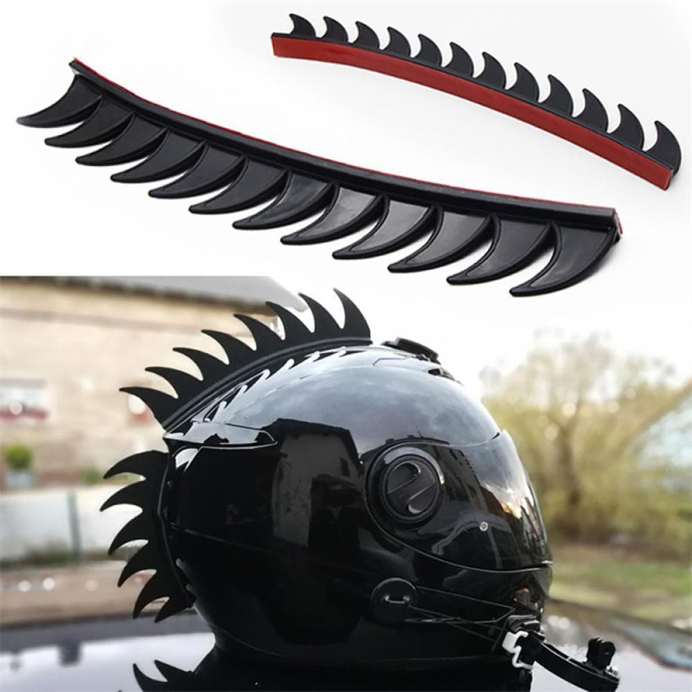 TKEY Reflexivo Motocross Mohawk Capacete De Motociclista Picos Cockscomb Motocicleta Adesivo Decoração J9P8