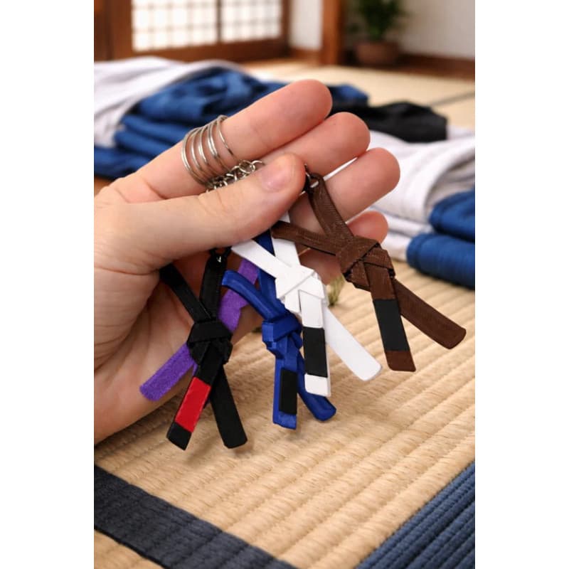 Kit Chaveiro Faixa de Kimono – Jiu Jitsu e Judô | Cores de Graduação em Artes Marciais
