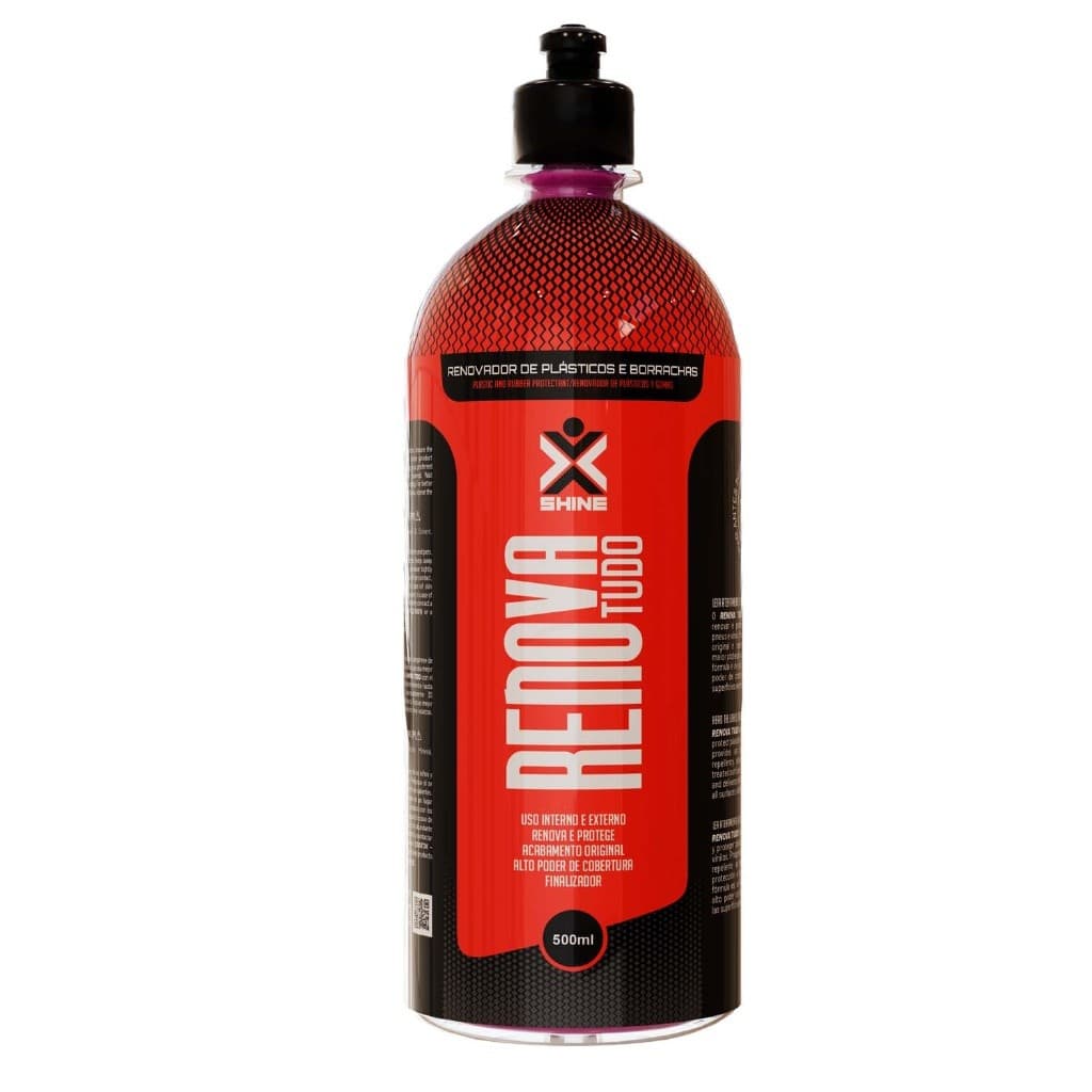RENOVA TUDO RENOVADOR PLASTICO E BORRACHA E VINIL 500ML COM PUSH PULL