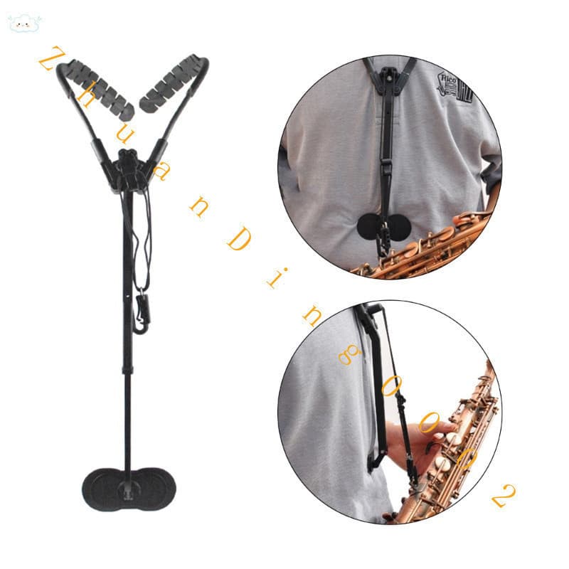 Kool Saxofone Arnês Sax Pescoço Cinta Gancho Para Tenor Barítono Alto Soprano Clarinete