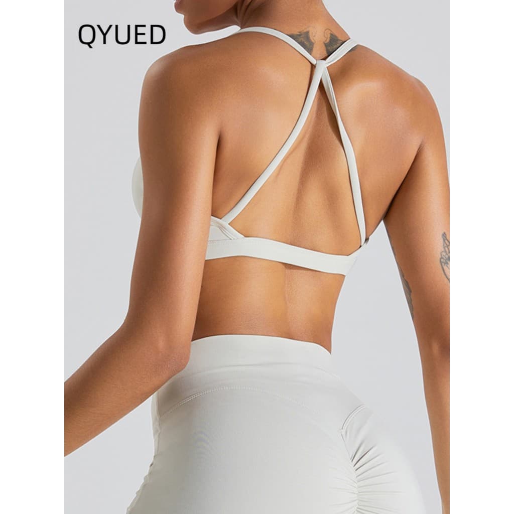 Sling bonito volta yoga sutiã feminino colete roupa interior esportiva de secagem rápida correndo roupas de yoga Fitness