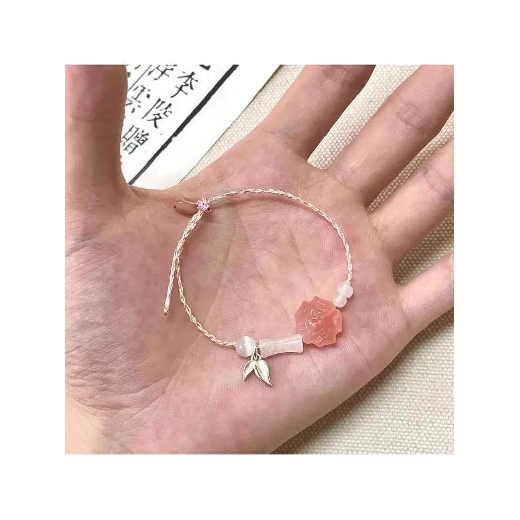 Boa sorte pulseira de trevo de quatro folhas nicho feminino All-Match alto valor tecido à mão casal pulseira presente pa