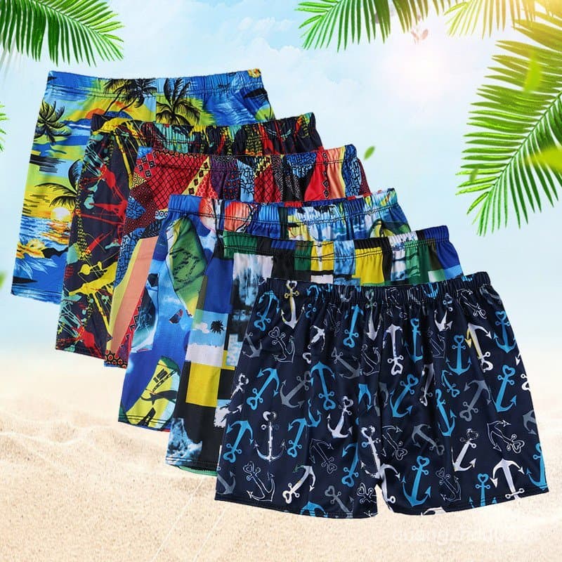 Calções de banho masculinos, shorts boxer confortáveis, tamanho grande, roupa de banho de secagem rápida, trajes de banh