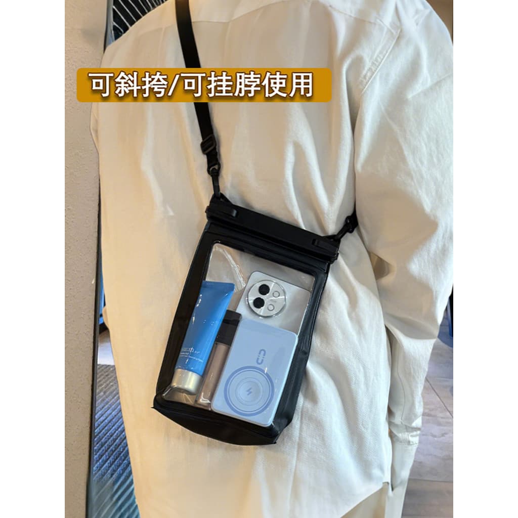 Bolsa à prova d'água para celular, tela sensível ao toque, foto, selada, capa de mergulho, natação, primavera quente, Un