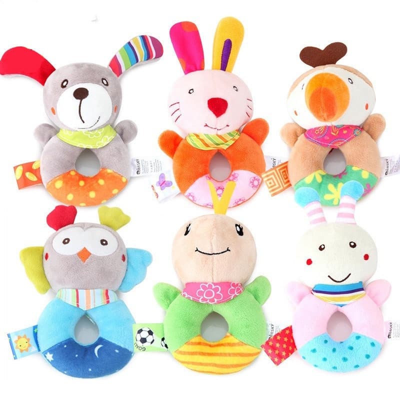 Chocalho/Brinquedo de Pelúcia para Bebê X7PB BEGJ