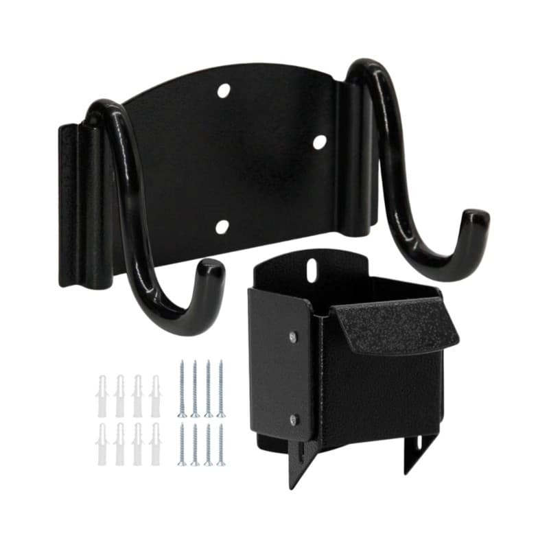 Treeling Gancho De Armazenamento De Parede De Garagem Para Carrinho De Mão Com Superior Separado E Base De Suporte Infer