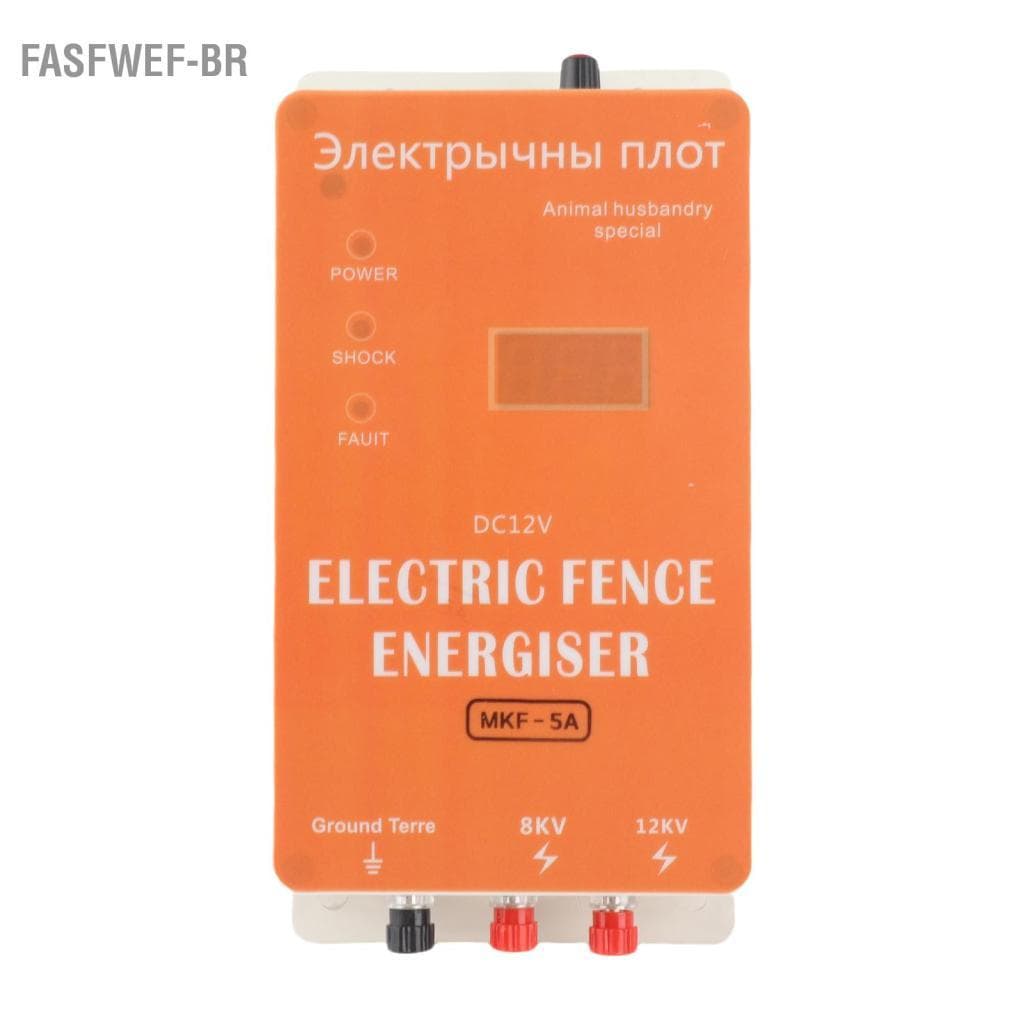 Fasfwef-br Cerca elétrica animais energizador pulso de alta potência ajustável para avicultura