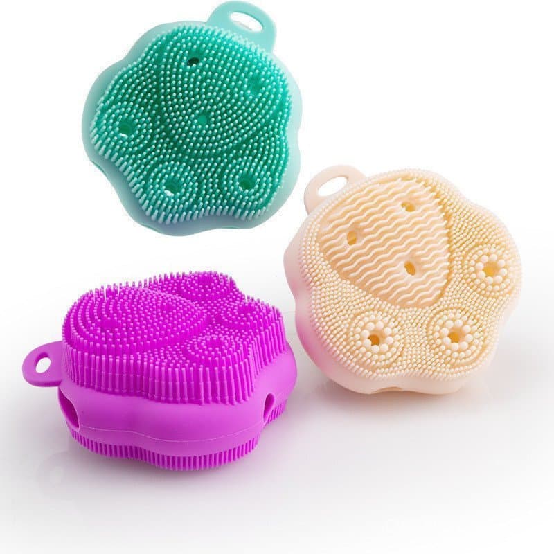 Escova de Silicone para Gatos, Esponja de Banho Dupla Face, Limpeza de Cabelo Suave e Delicada, Fácil Espuma HZHH