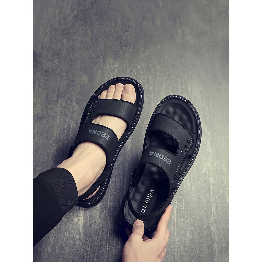 Sandálias masculinas 2026 verão novo estilo exterior resistente ao desgaste Casual condução sapatos de praia sola macia
