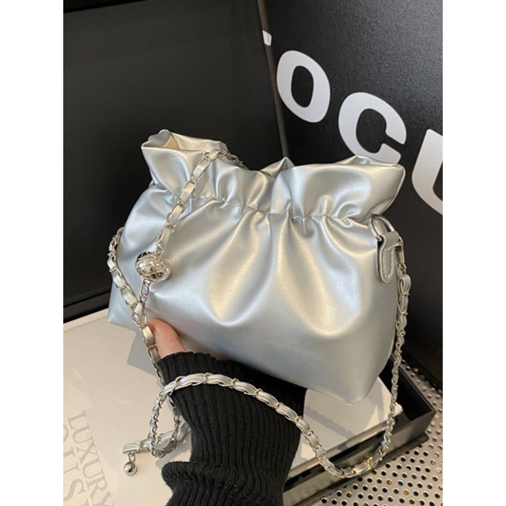 Bolsa bolsa transversal feminino Estilo coreano All-Match primavera verão nicho Design corrente balde saco